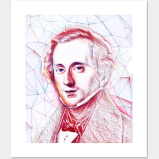 Felix Mendelssohn Portrait | Felix Mendelssohn Artwork | Line Art Posters and Art